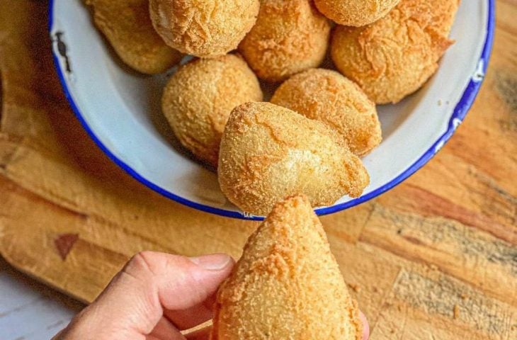 Coxinha de palmito vegana