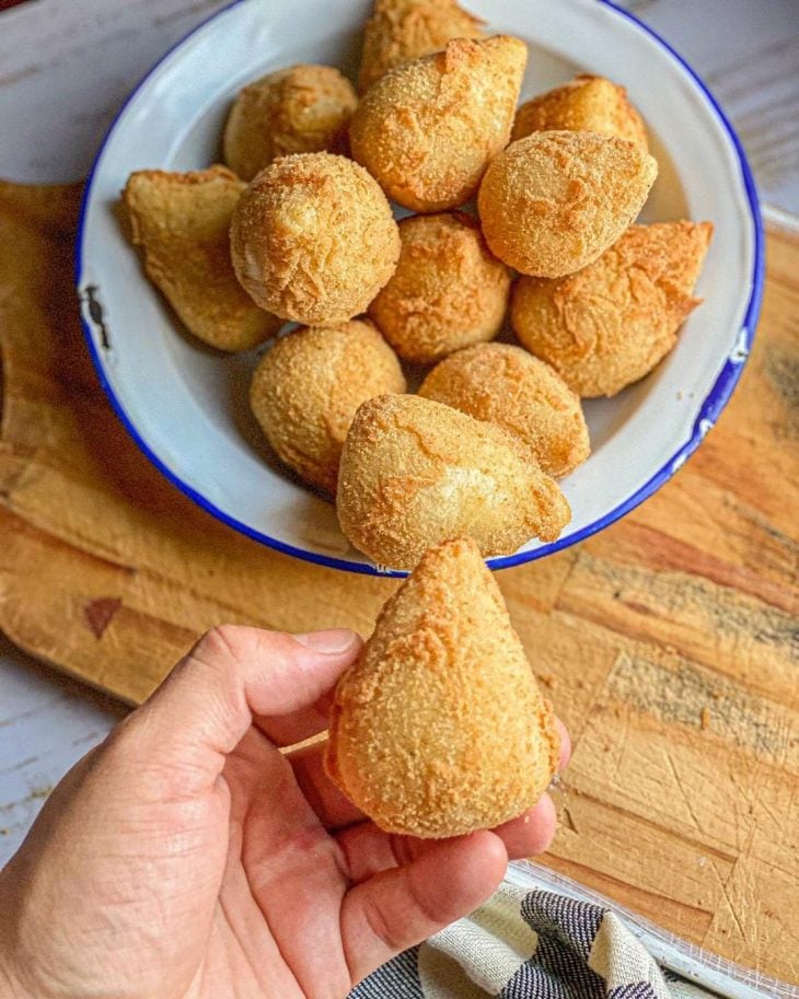 Coxinha de palmito vegana