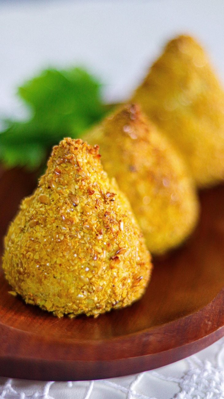 Coxinha fit vegetariana