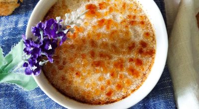 Creme brûlée de queijo