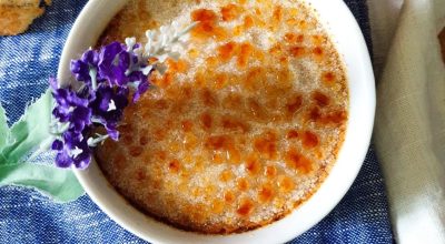 Creme brûlée de queijo