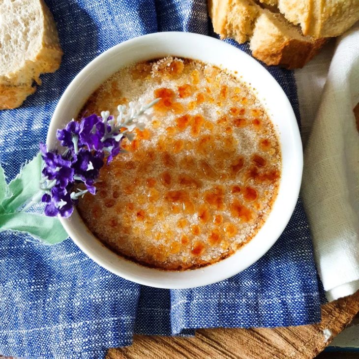 Creme brûlée de queijo