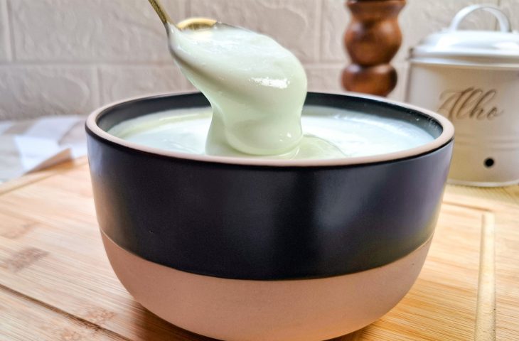 Creme de alho com leite