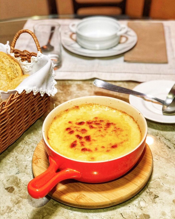 Creme de cebola com batata-doce