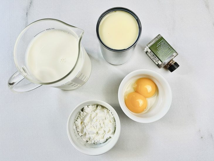 Ingredientes na bancada.