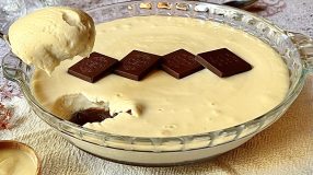 Creme de cupuaçu com brigadeiro