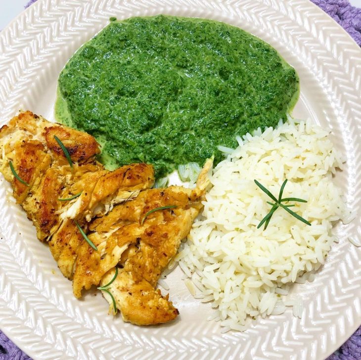 Creme de espinafre com parmesão
