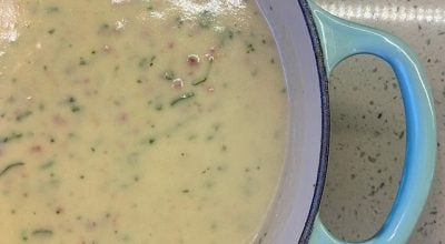 Creme de legumes com linguiça