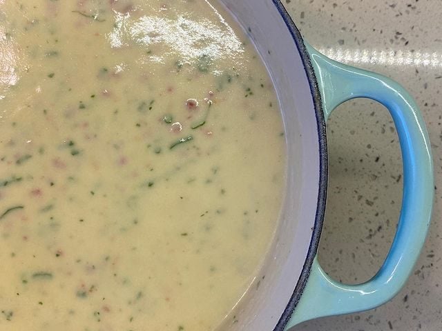 Creme de legumes com linguiça