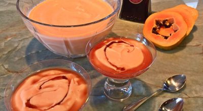 Creme de papaia com cassis