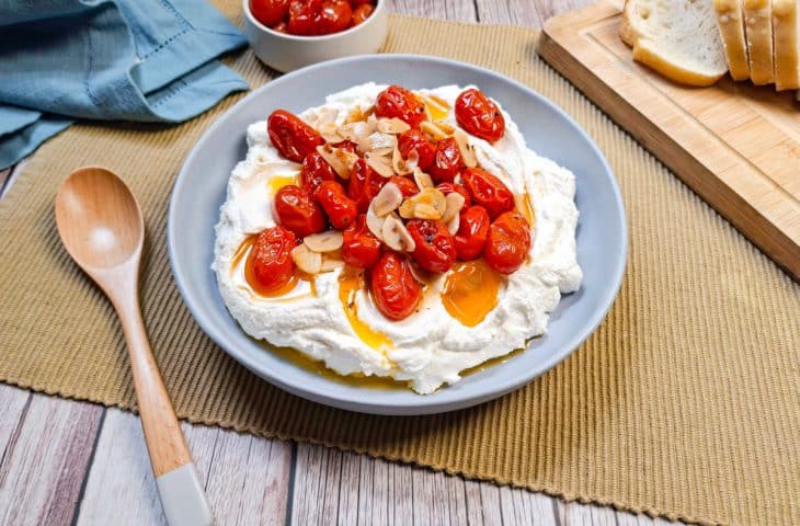 Creme de ricota com tomate confit