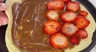 Crepe de Nutella e morango