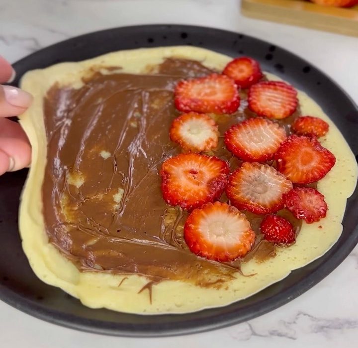 Crepe de Nutella e morango