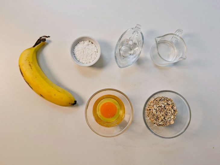 Ingredientes reunidos para o preparo da receita.