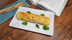 Crepioca de frango com requeijão