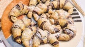 Croissant com massa folhada