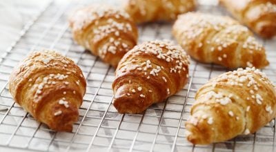 Croissant de presunto e queijo