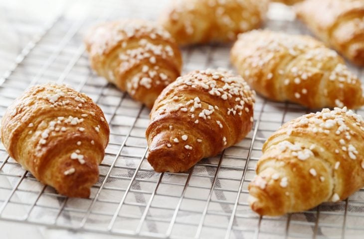 Croissant de presunto e queijo