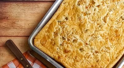 Torta de frango com legumes deliciosa