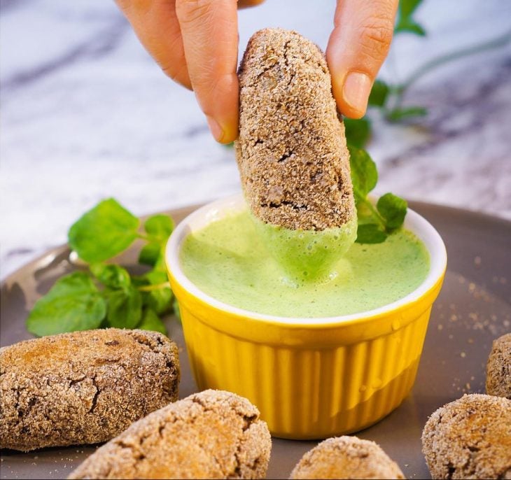 Croquete de atum assado