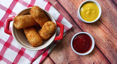 Croquete de batata com queijo