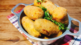 Croquete de calabresa fácil