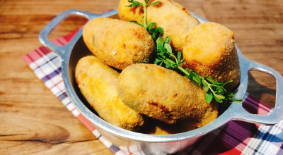 Croquete de calabresa fácil