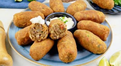 Croquete de carne moída