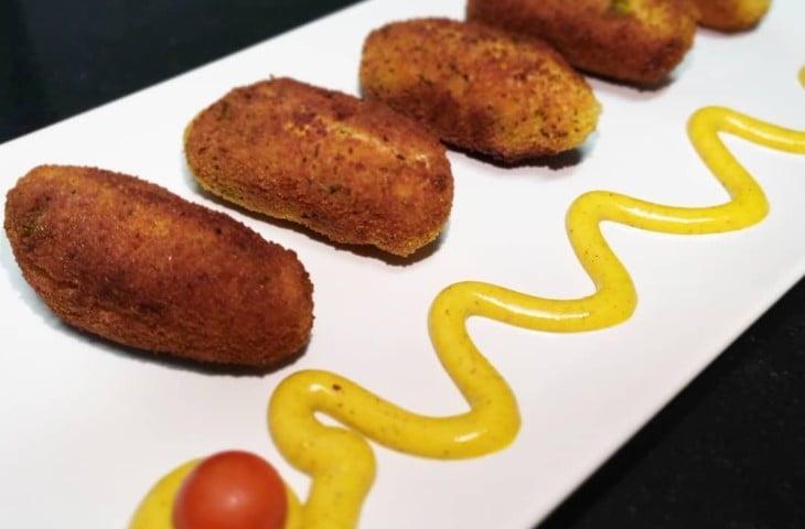 Croquete de frango saudável
