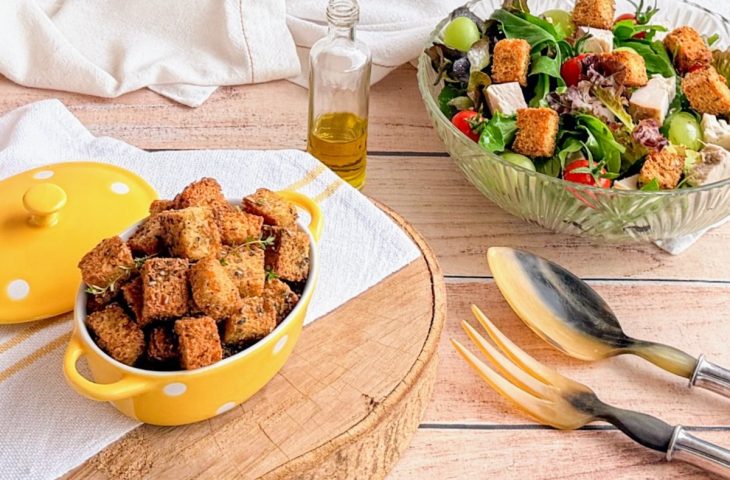 Croutons com chimichurri
