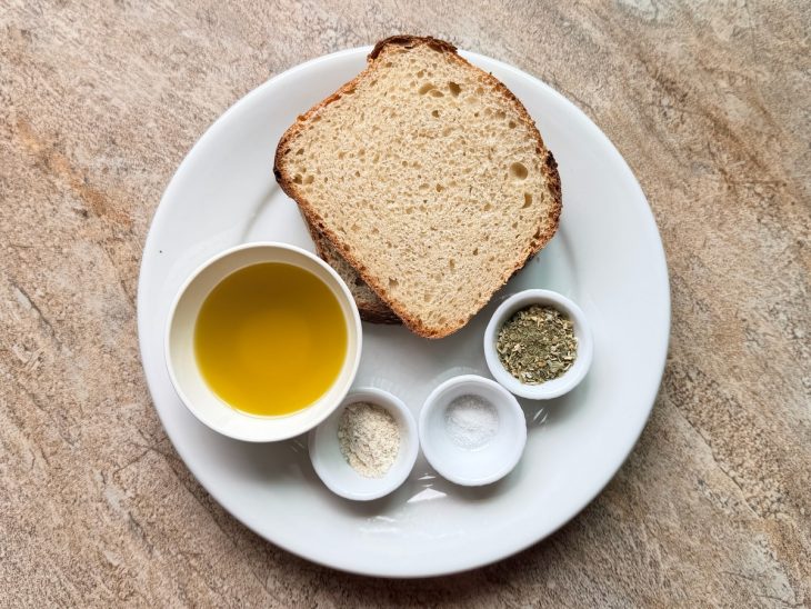 Ingredientes na bancada.