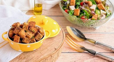 Croutons com chimichurri