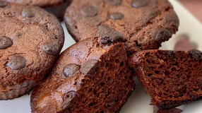 Cupcake de chocolate fit