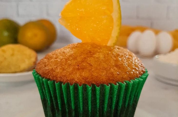 Cupcake de laranja simples