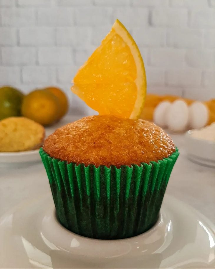 Cupcake de laranja simples