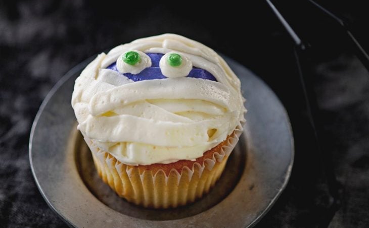 Cupcake de múmia