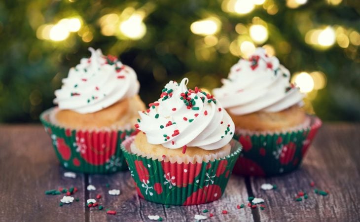 Cupcake de Natal fácil