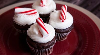 Cupcake de Natal simples