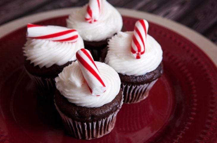 Cupcake de Natal simples