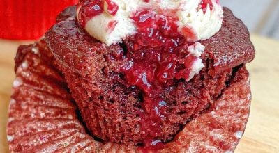 Cupcake red velvet vegano