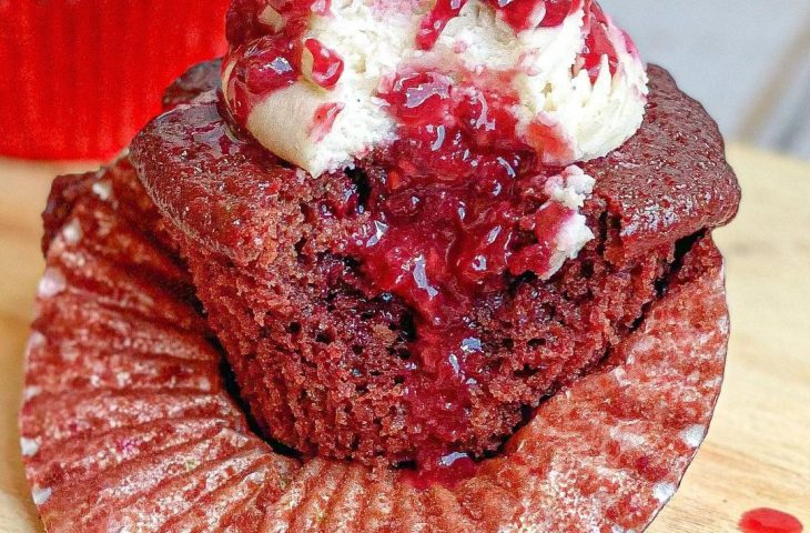 Cupcake red velvet vegano