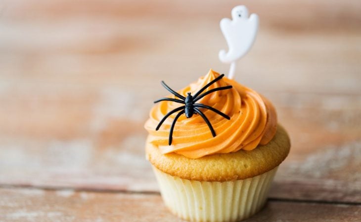 Cupcake simples de Hallowen