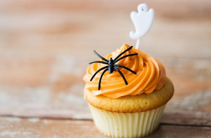 Cupcake simples de Hallowen