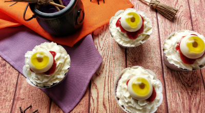 Cupcakes olhos de zumbi
