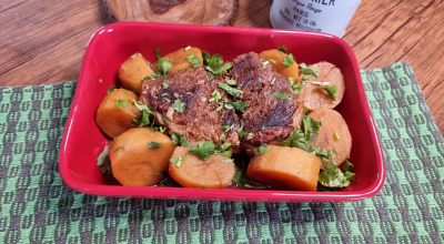 Cupim na panela de pressão com batatas