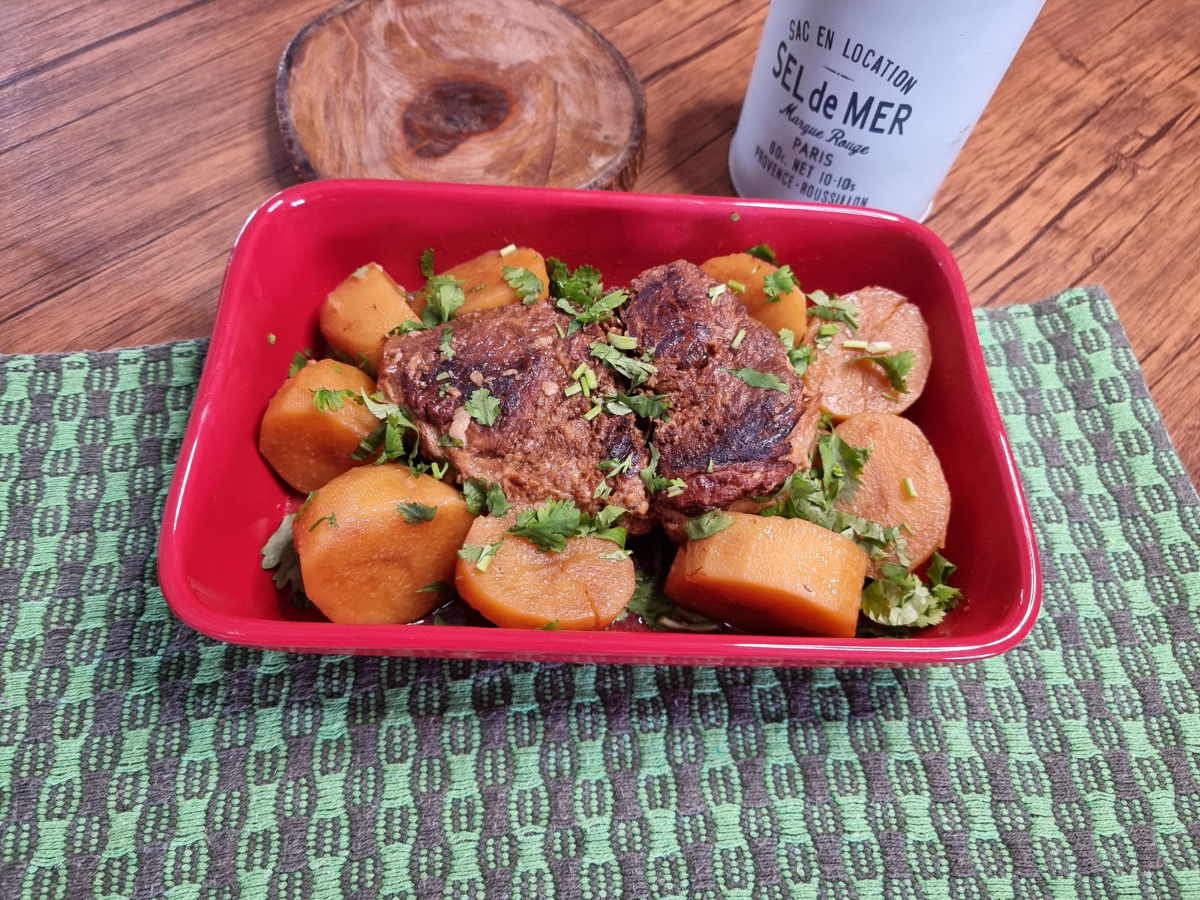 Cupim na panela de pressão com batatas