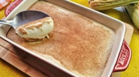 Curau com leite de coco