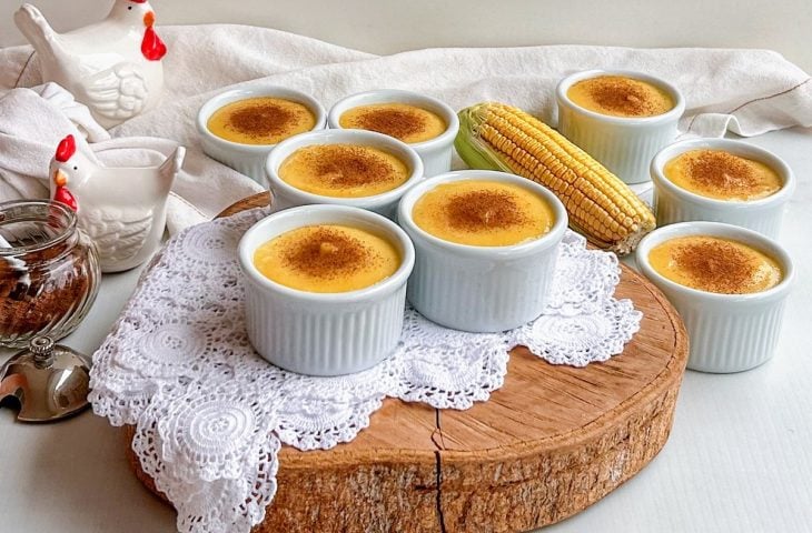 Curau de milho verde no liquidificador