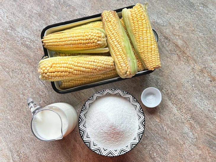 Ingredientes do curau.
