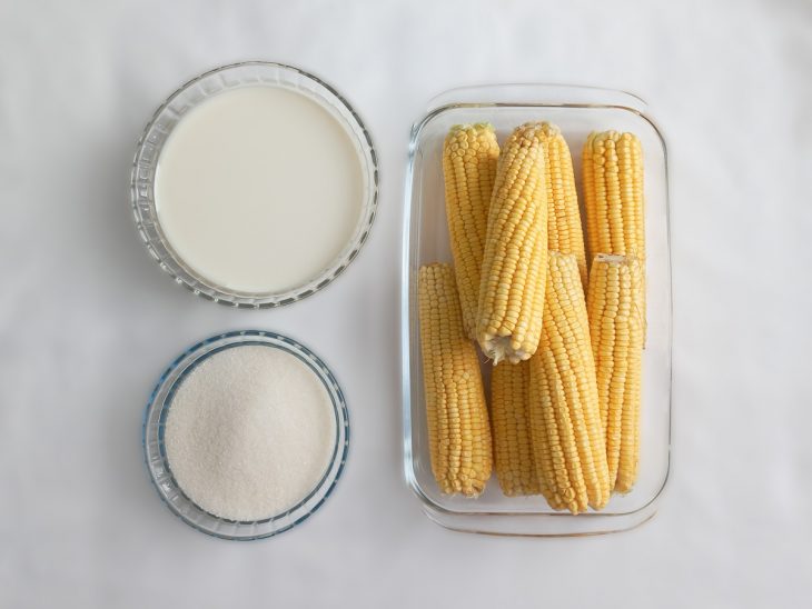 Ingredientes para a receita reunidos.